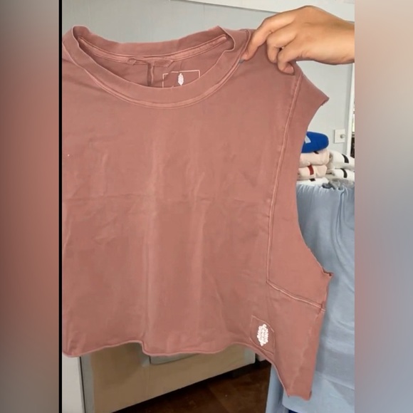 Free People Inspire Tank Pink Blush Size XS Box Fit Oversized Athletic Gym NEW - Picture 6 of 6